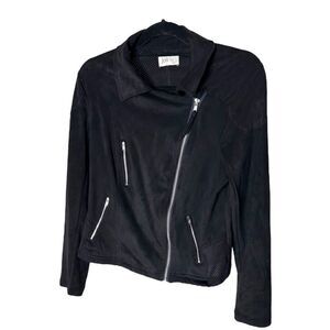 Jolt zip up mesh jacket black size small